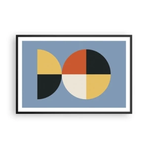 Affisch i svart ram - Titta och räkna - 91x61 cm