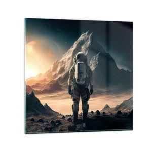 Glastavla - Bild på glas - En ny utmaning - 40x40 cm