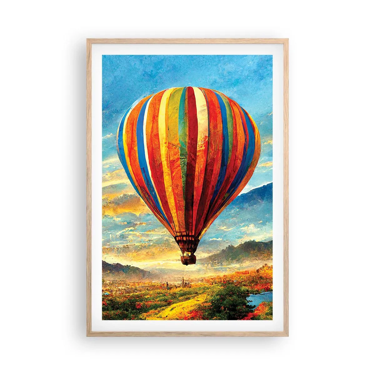 Affisch i ram av ljusek - I tystnad ser man mer - 61x91 cm