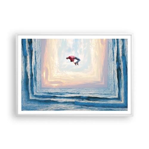 Affisch i vit ram - Till en annan dimension - 100x70 cm