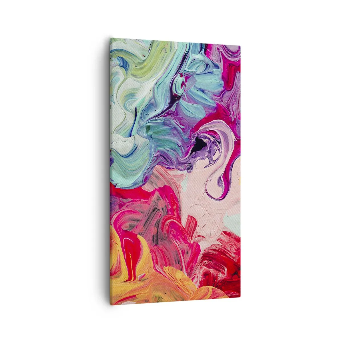 Canvastavla - Bild på duk - Färgerna föds - 55x100 cm