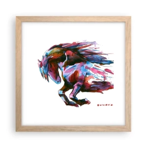 Affisch i ram av ljusek - I extas - 30x30 cm