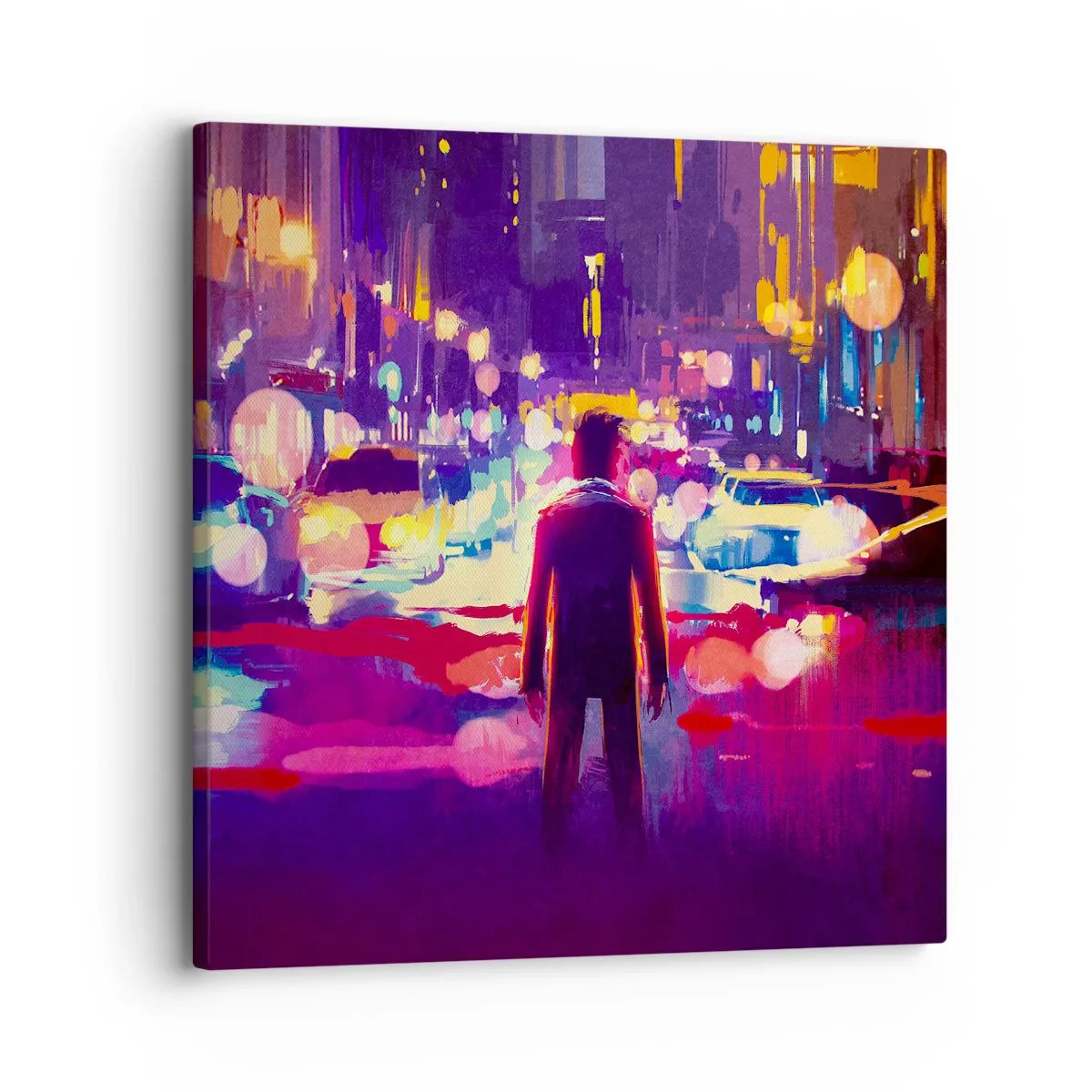 Canvastavla - Bild på duk - Doppad i ljuset - 30x30 cm