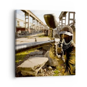 Canvastavla - Bild på duk - Du kan också bli hjälte - 30x30 cm