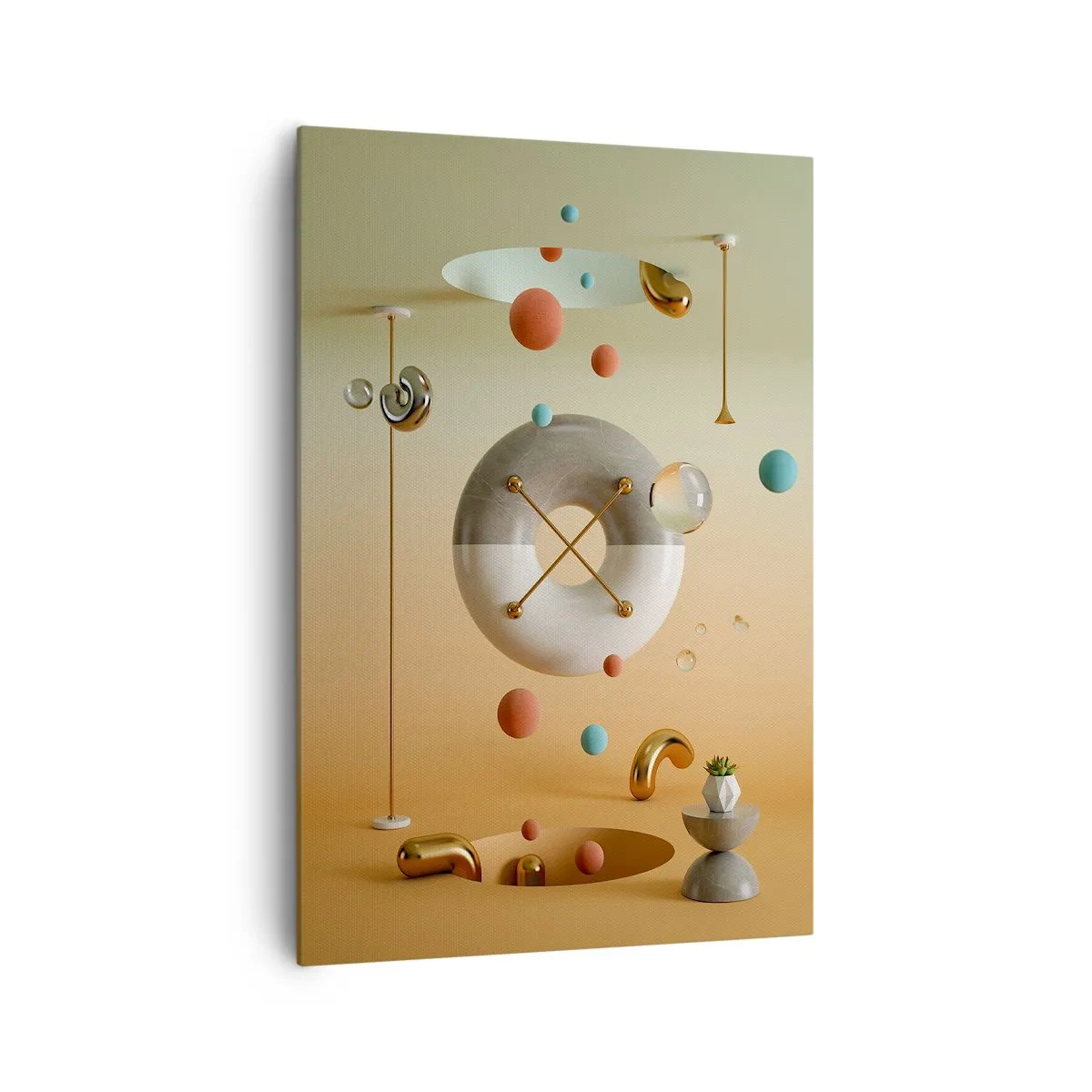 Canvastavla - Bild på duk - Vad som helst kan hända - 70x100 cm