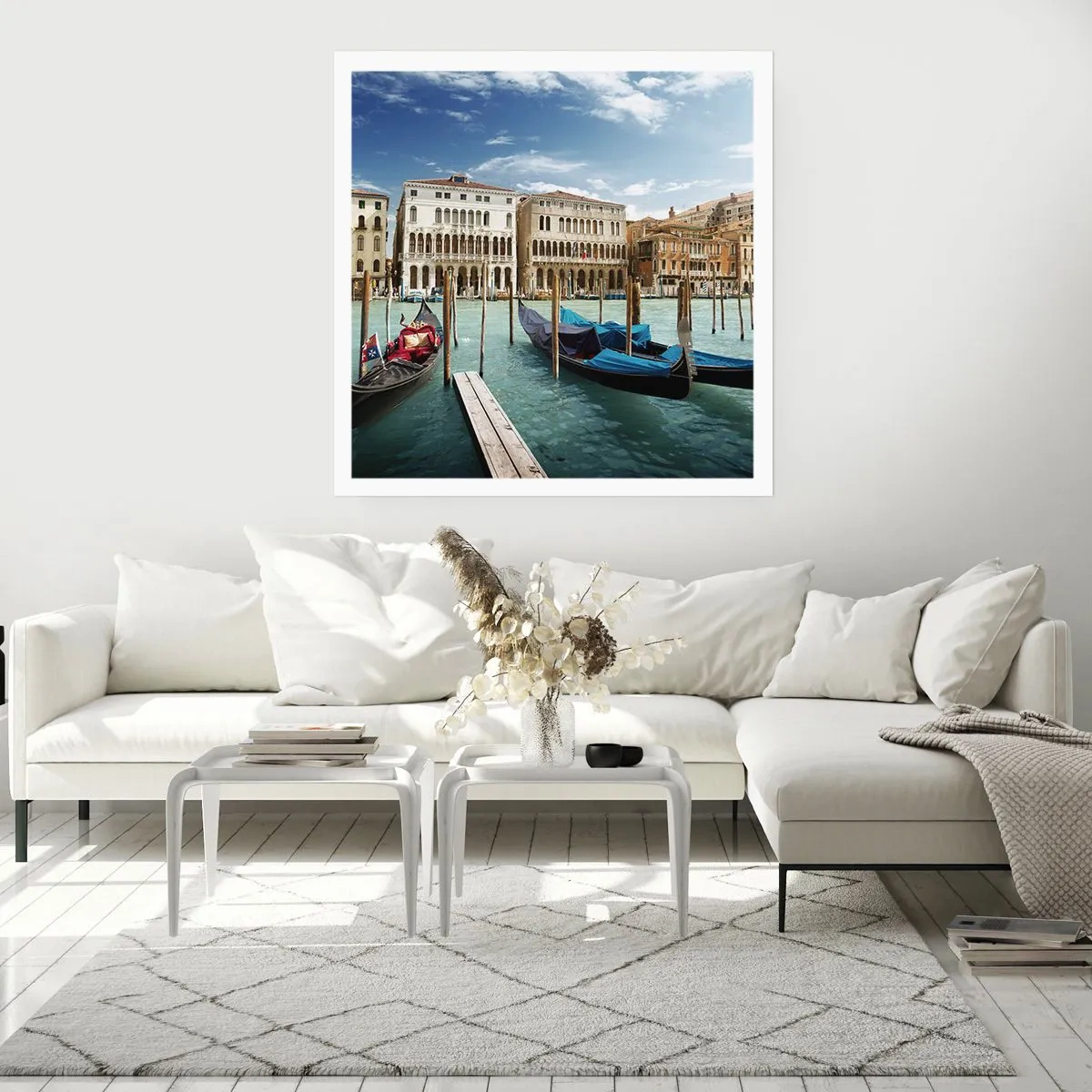 Affisch - Palats i blått - 60x60 cm