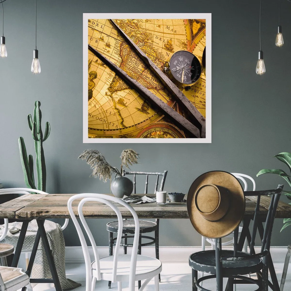 Affisch - Var är skatterna? - 30x30 cm