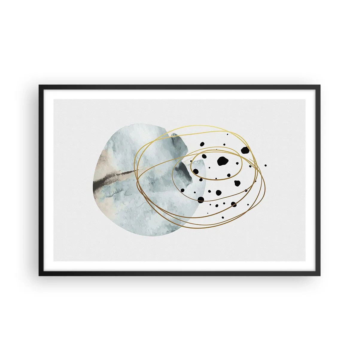 Affisch i svart ram - I rummets famn - 91x61 cm