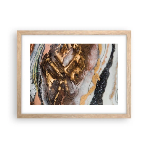 Affisch i ram av ljusek - Jordens element - 40x30 cm