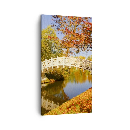 Canvastavla - Bild på duk - På suckarnas vita bro - 45x80 cm