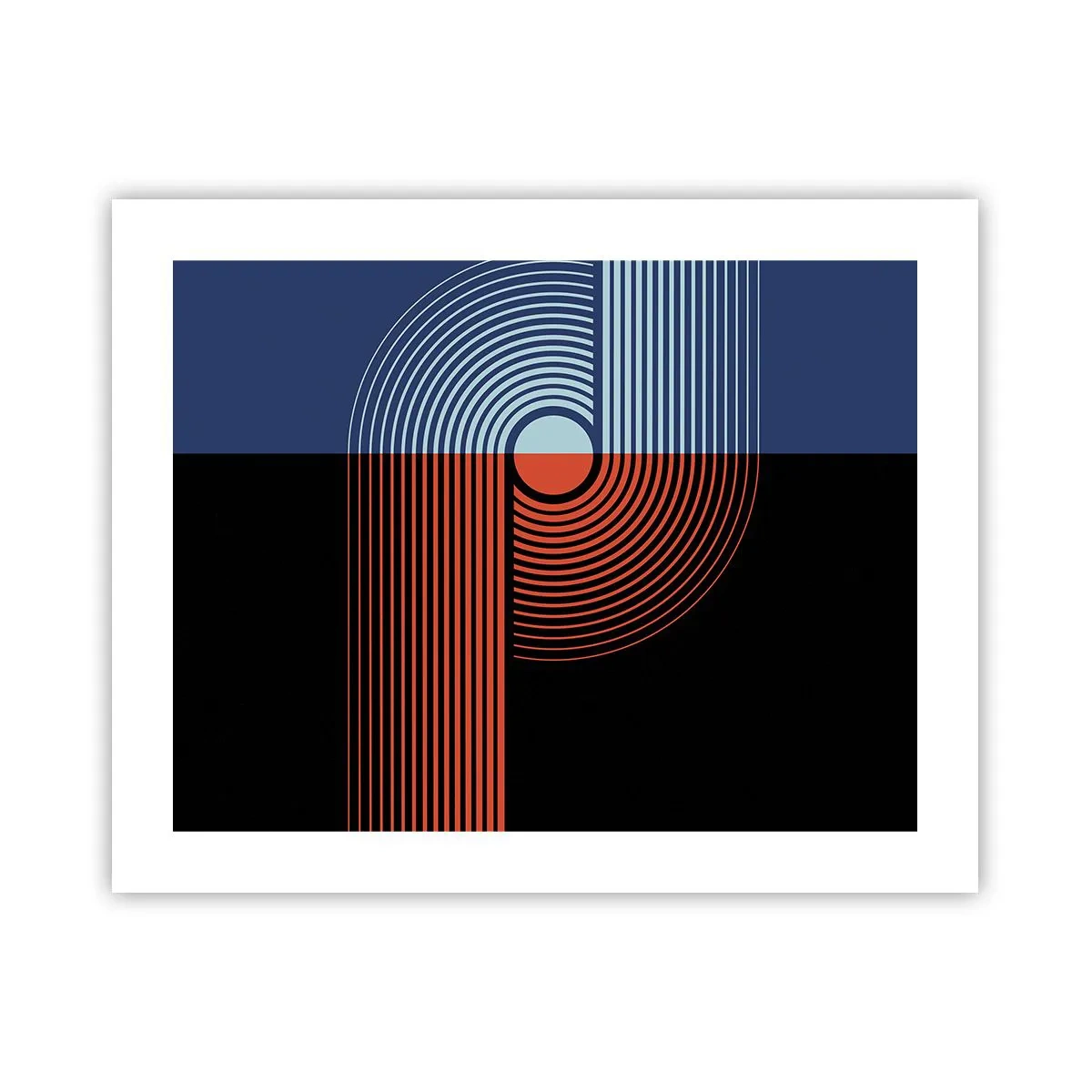 Affisch - I en geometrisk kläm - 50x40 cm
