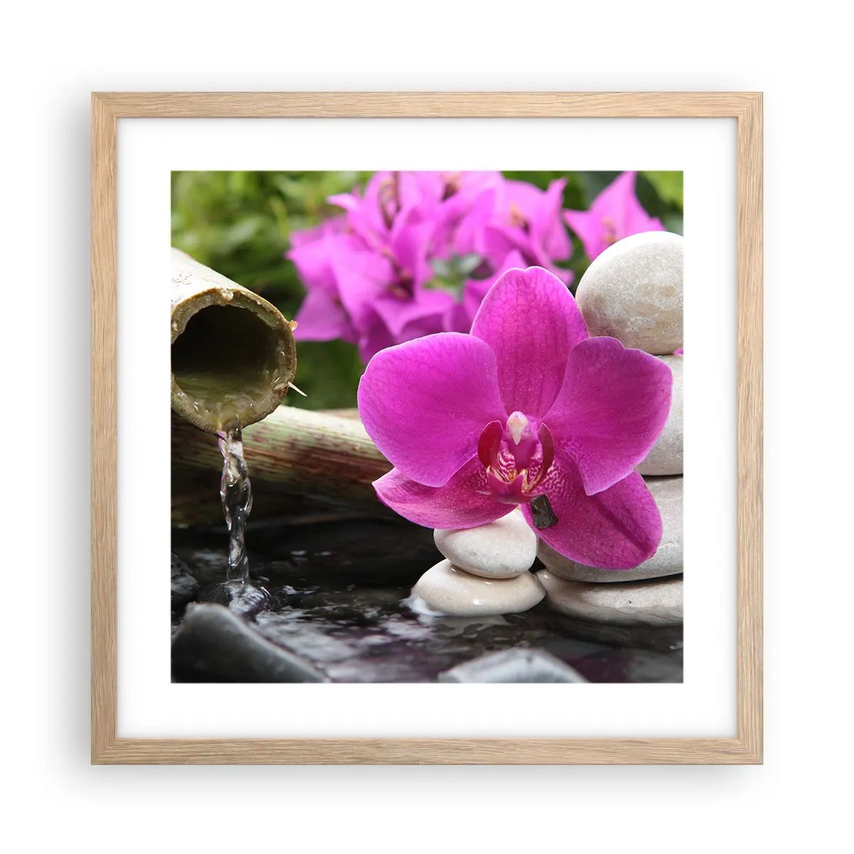 Affisch i ram av ljusek - Så kopplar du av - 40x40 cm