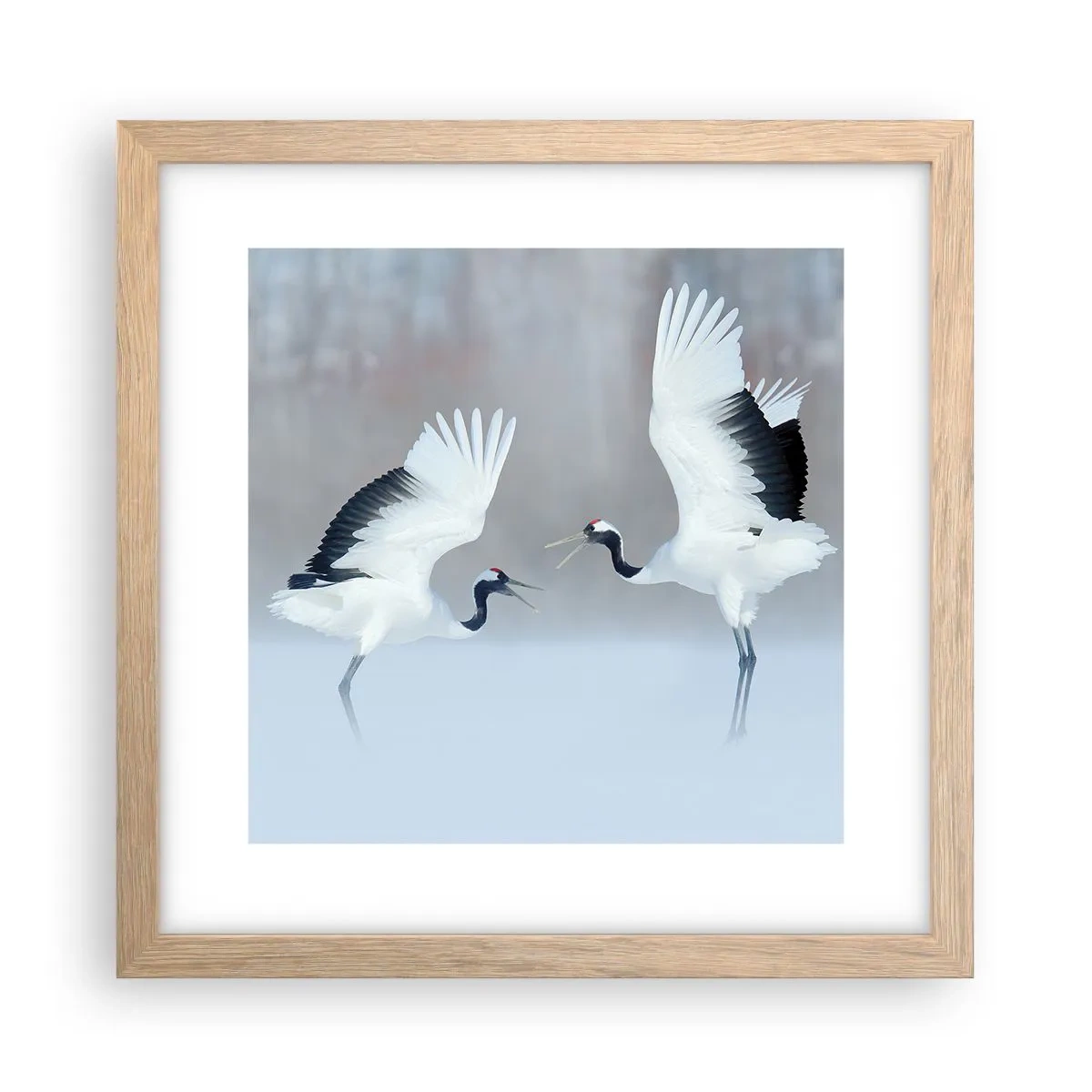 Affisch i ram av ljusek - Dansen i dimman - 30x30 cm