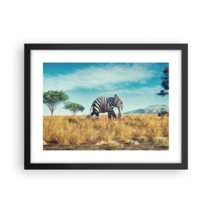 Affisch i svart ram - Grått är ute - 40x30 cm