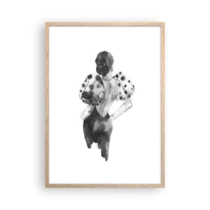 Affisch i ram av ljusek - Hon passerade nära mig - 50x70 cm