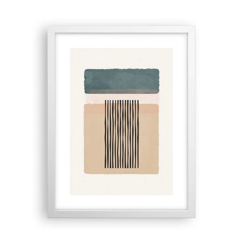 Affisch i vit ram - Allt väl - 30x40 cm