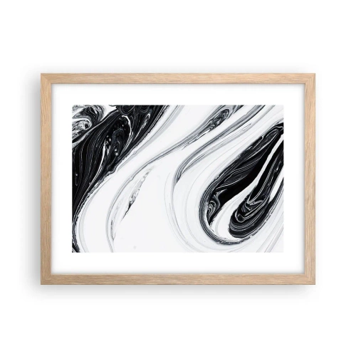 Affisch i ram av ljusek - Motsatskombination - 40x30 cm