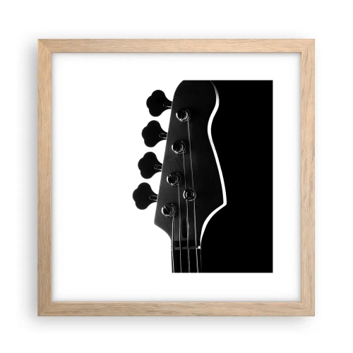 Affisch i ram av ljusek - Rocktystnad - 30x30 cm