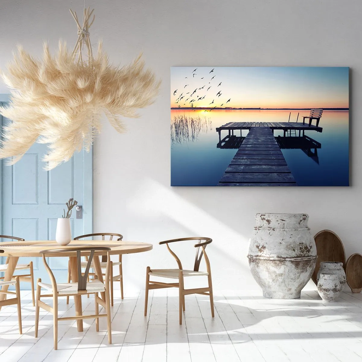 Canvastavla - Bild på duk - Det var en bra dag - 120x80 cm