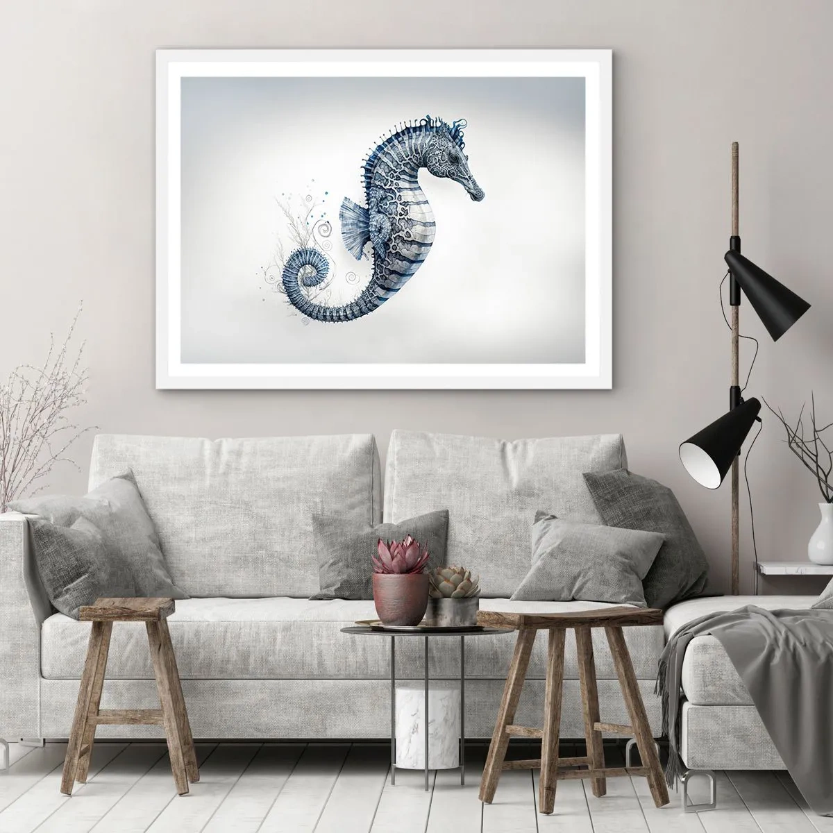 Affisch i vit ram - Ett subtilt skämt från naturen - 91x61 cm