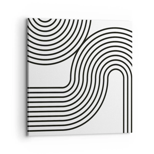 Canvastavla - Bild på duk - På en kurva - 70x70 cm