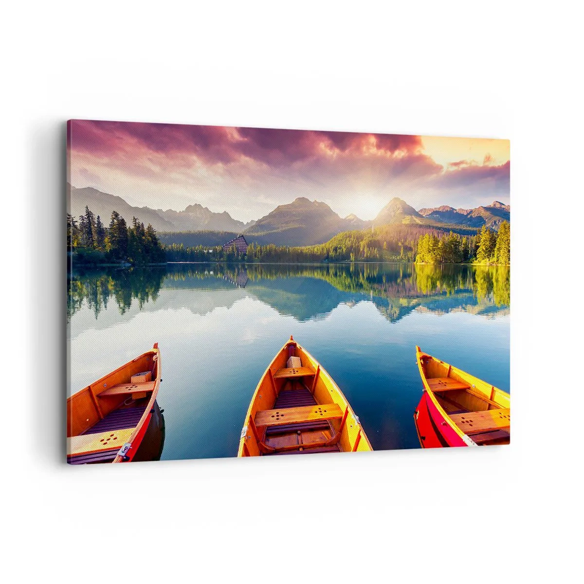 Canvastavla - Bild på duk - Ingenting mot naturen - 120x80 cm