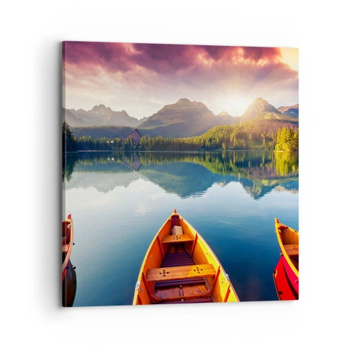 Canvastavla - Bild på duk - Ingenting mot naturen - 70x70 cm