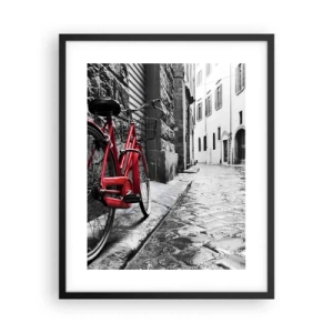 Affisch i svart ram - Den riktiga skönheten åldras inte - 40x50 cm