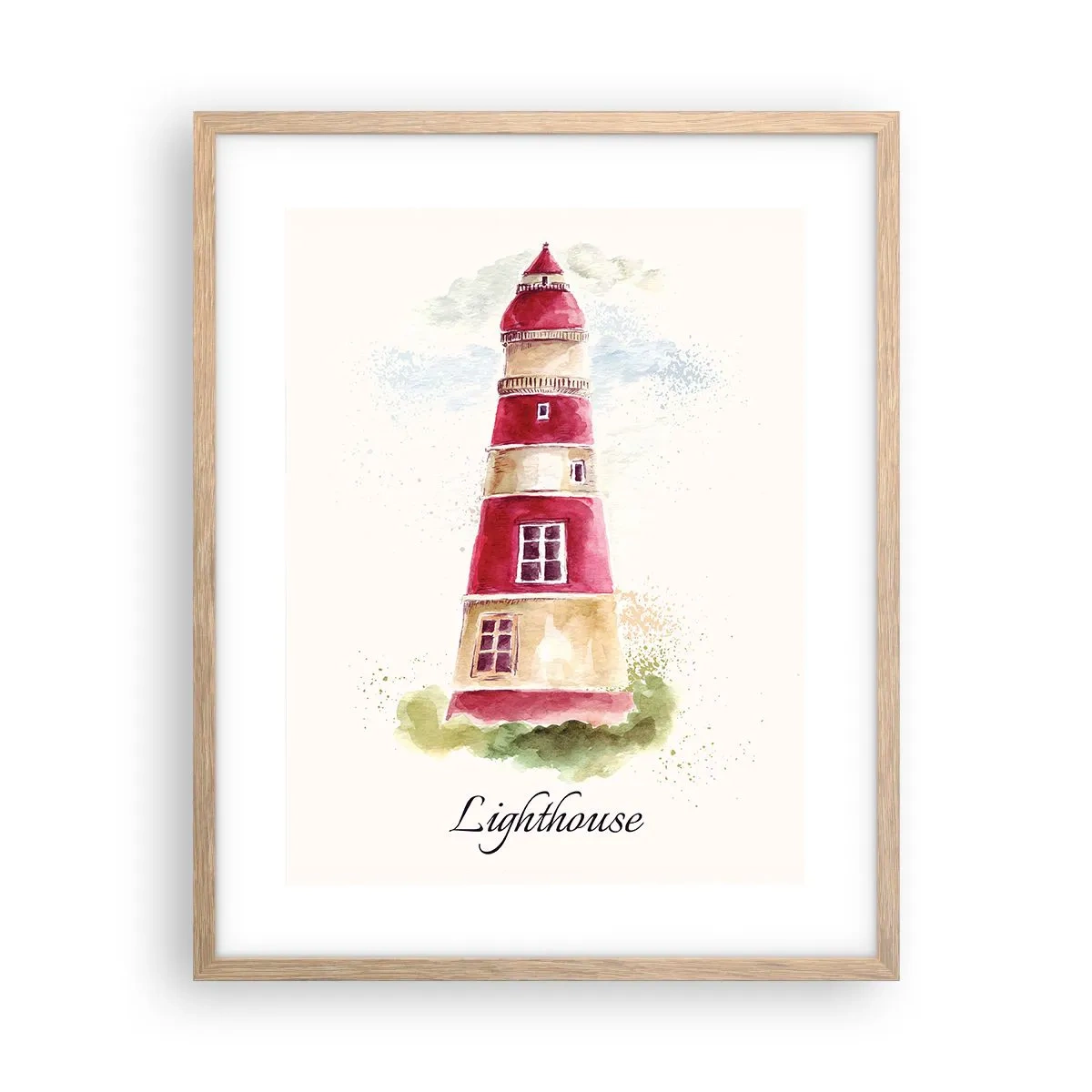 Affisch i ram av ljusek - Det är alltid något väder - 40x50 cm