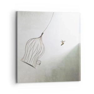 Canvastavla - Bild på duk - I sitt esse - 70x70 cm