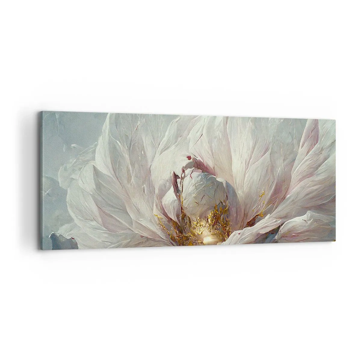 Canvastavla - Bild på duk - Blommar en gång på hundra år - 100x40 cm