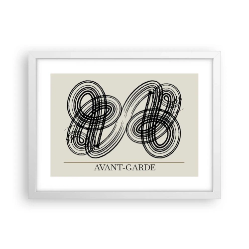 Affisch i vit ram - Det kom ut spontant - 40x30 cm