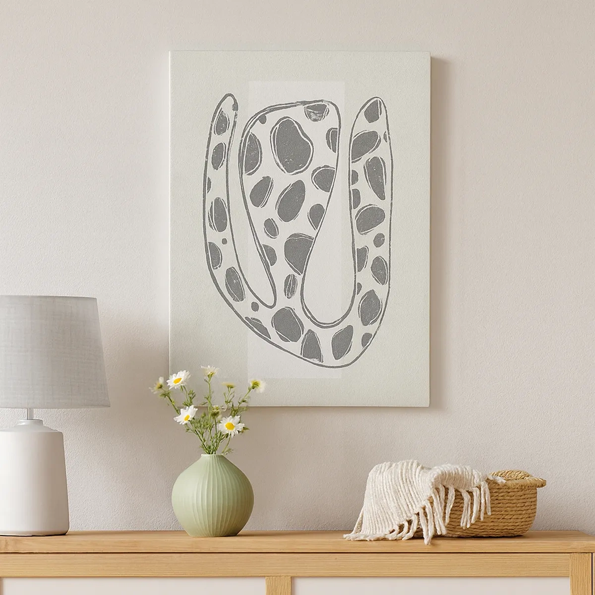 Canvastavla - Bild på duk - En bisarr varelse - 50x70 cm