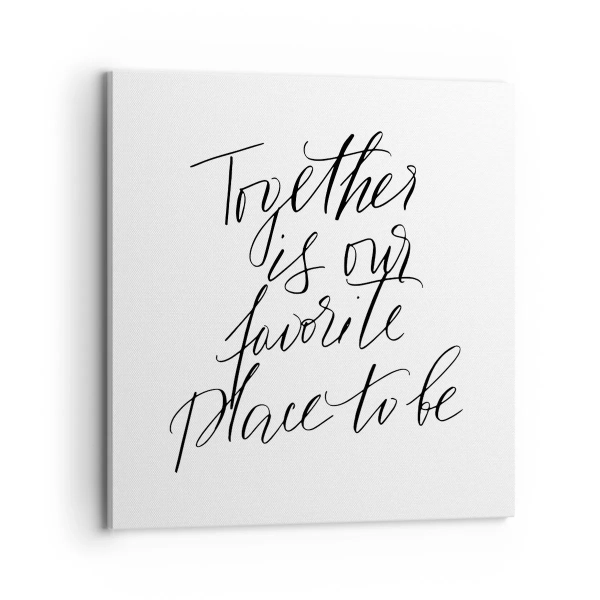 Canvastavla - Bild på duk - Känner du också det? - 70x70 cm