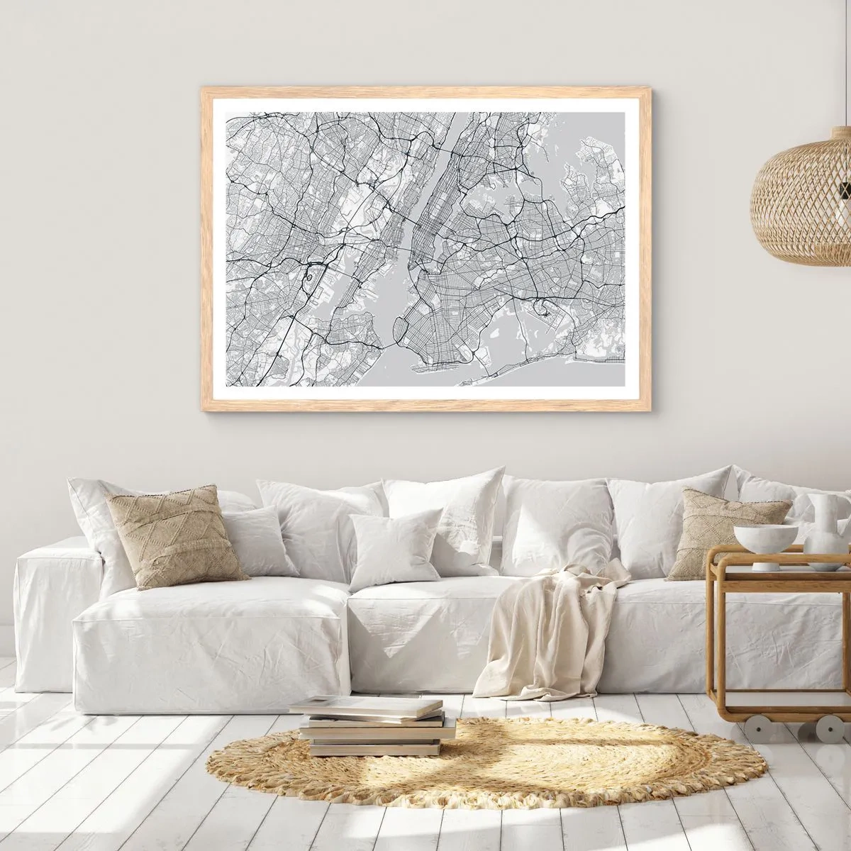 Affisch i ram av ljusek - Metropolens anatomi - 91x61 cm