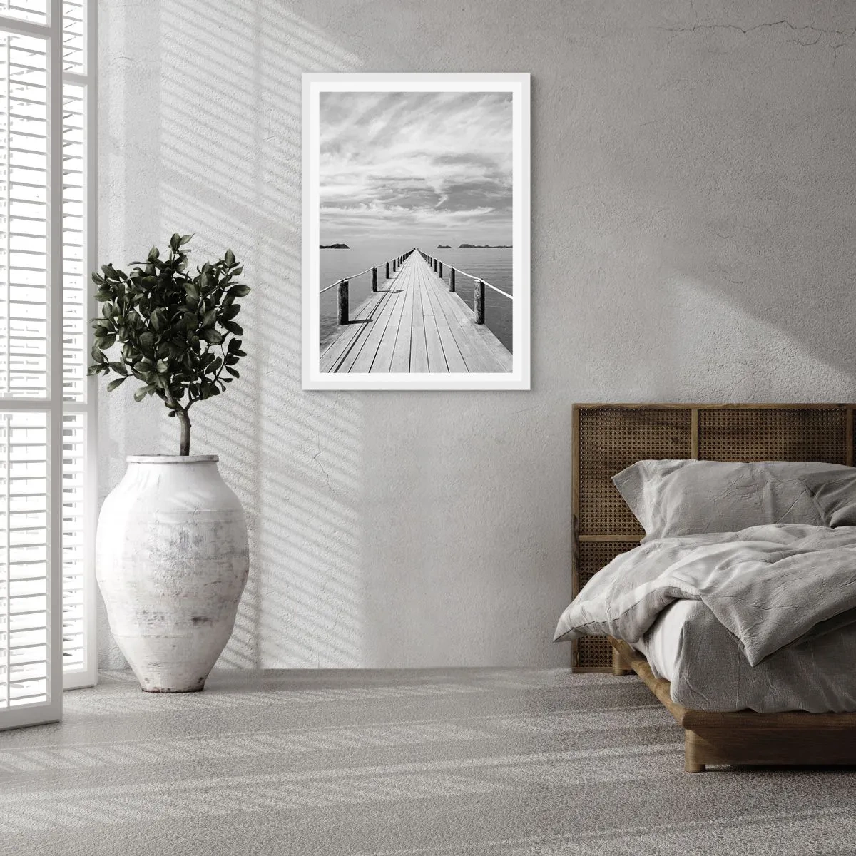 Affisch i vit ram - Kanske en resa... - 70x100 cm