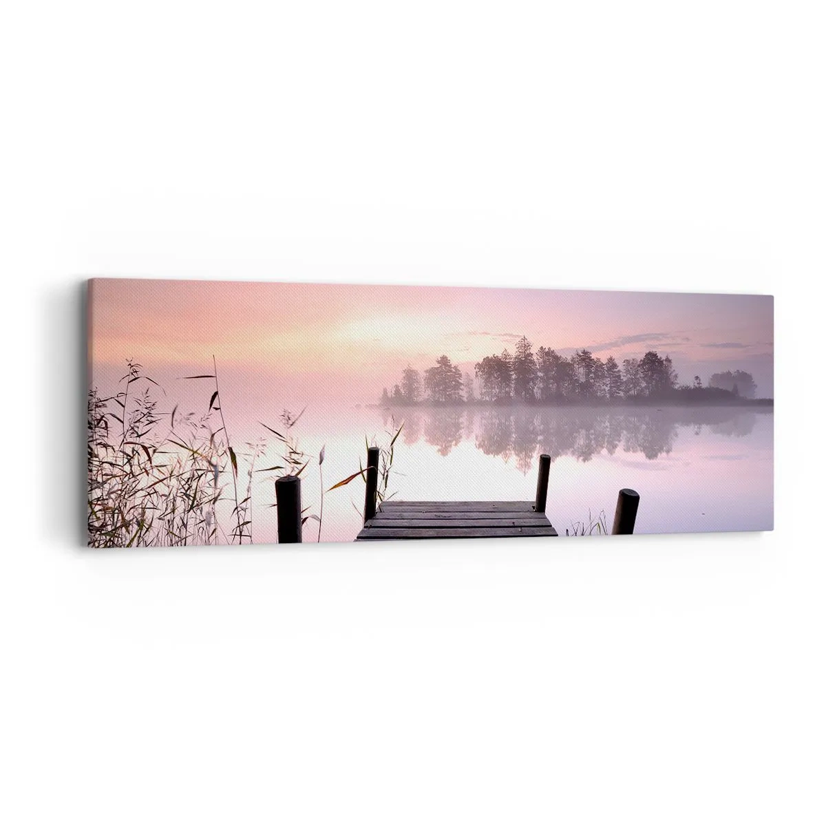 Canvastavla - Bild på duk - Ur liljedimman... - 90x30 cm