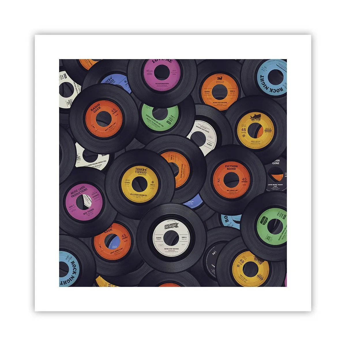 Affisch - Klassikens färger - 40x40 cm