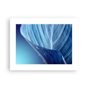 Affisch - Dolda droppar av blått - 40x30 cm
