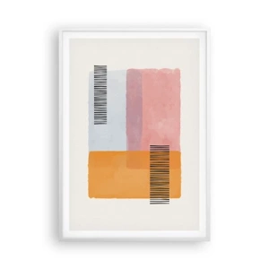 Affisch i vit ram - Från hörna till hörna - 70x100 cm