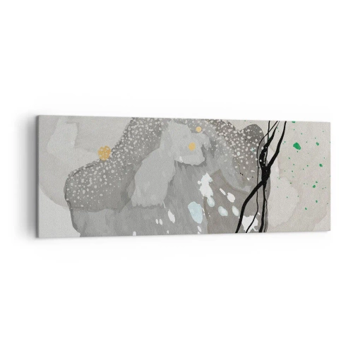 Canvastavla - Bild på duk - Organisk komposition - 140x50 cm