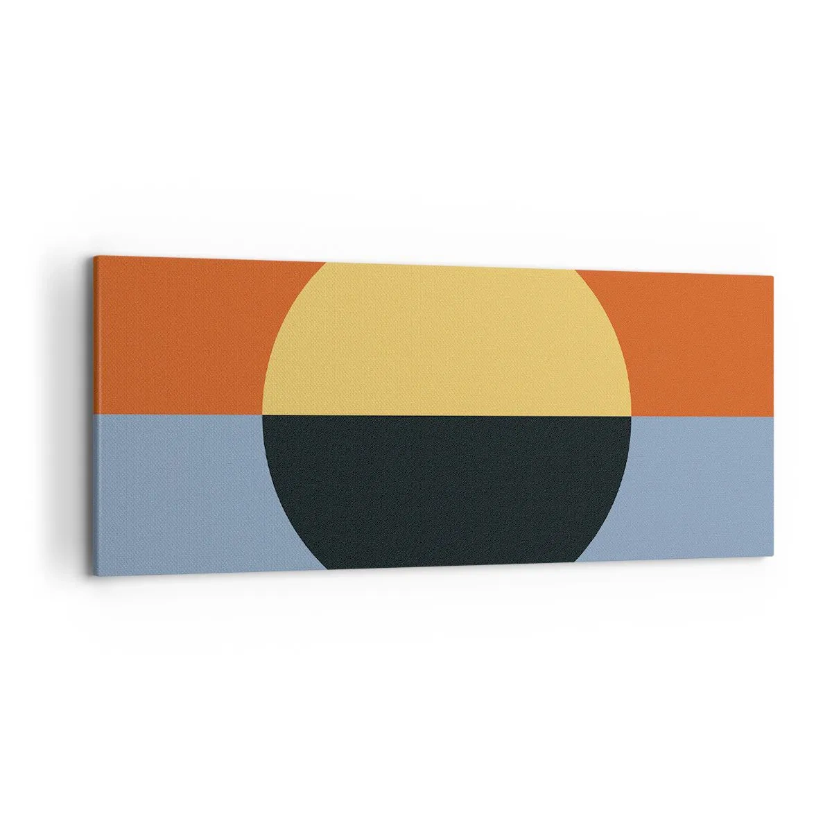 Canvastavla - Bild på duk - Komposition av värme och kyla - 120x50 cm