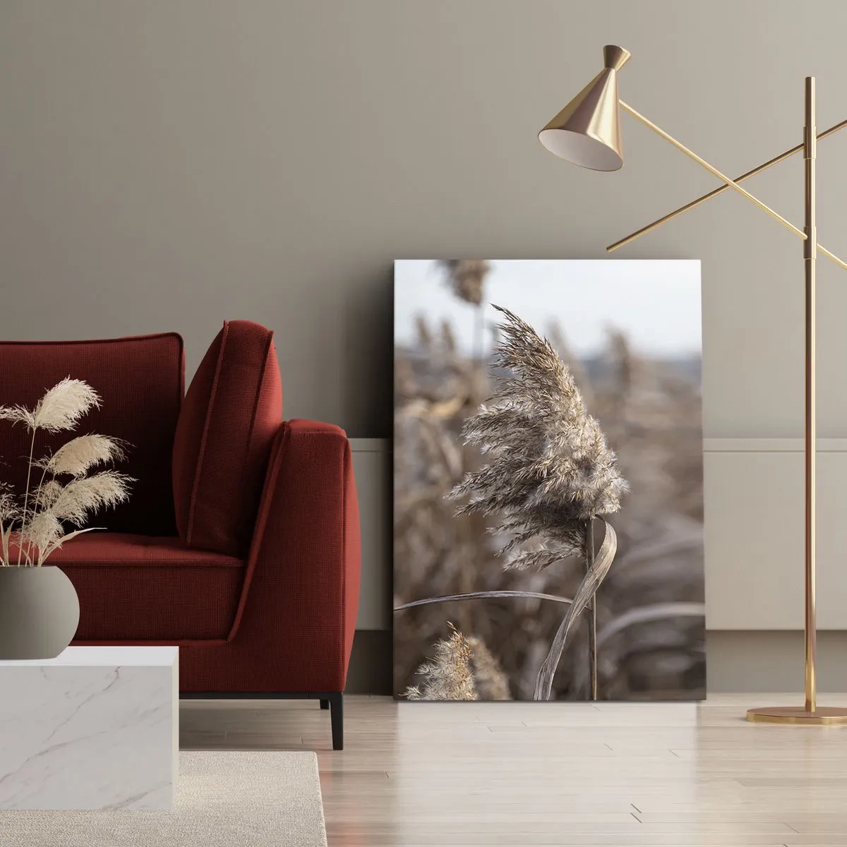 Canvastavla - Bild på duk - Dags att flyga bort med vinden - 45x80 cm