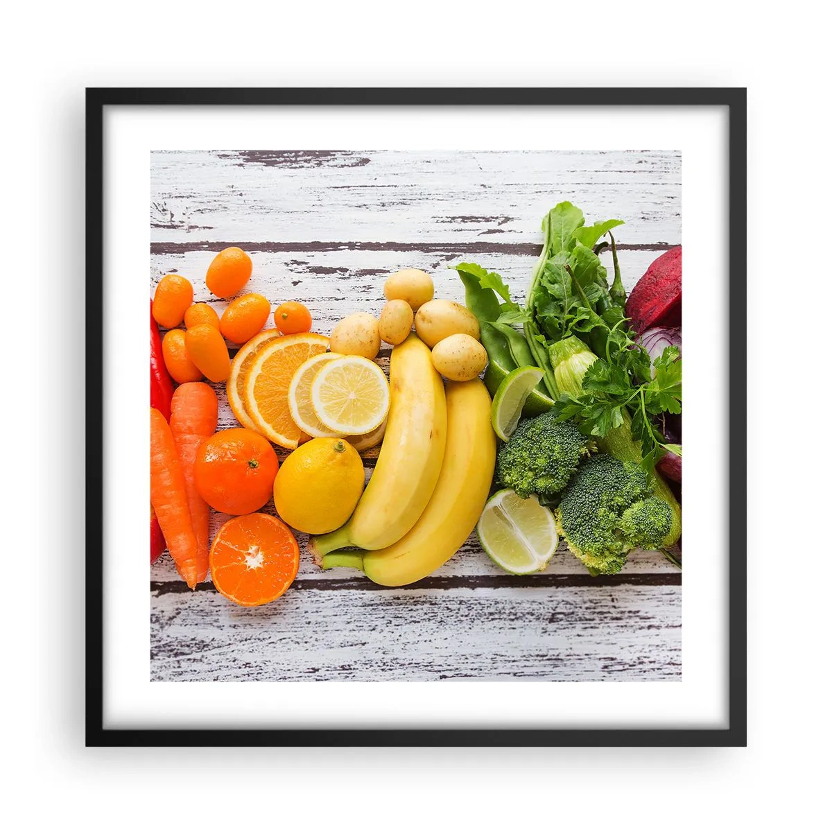 Affisch i svart ram - Räcker det inte? - 50x50 cm