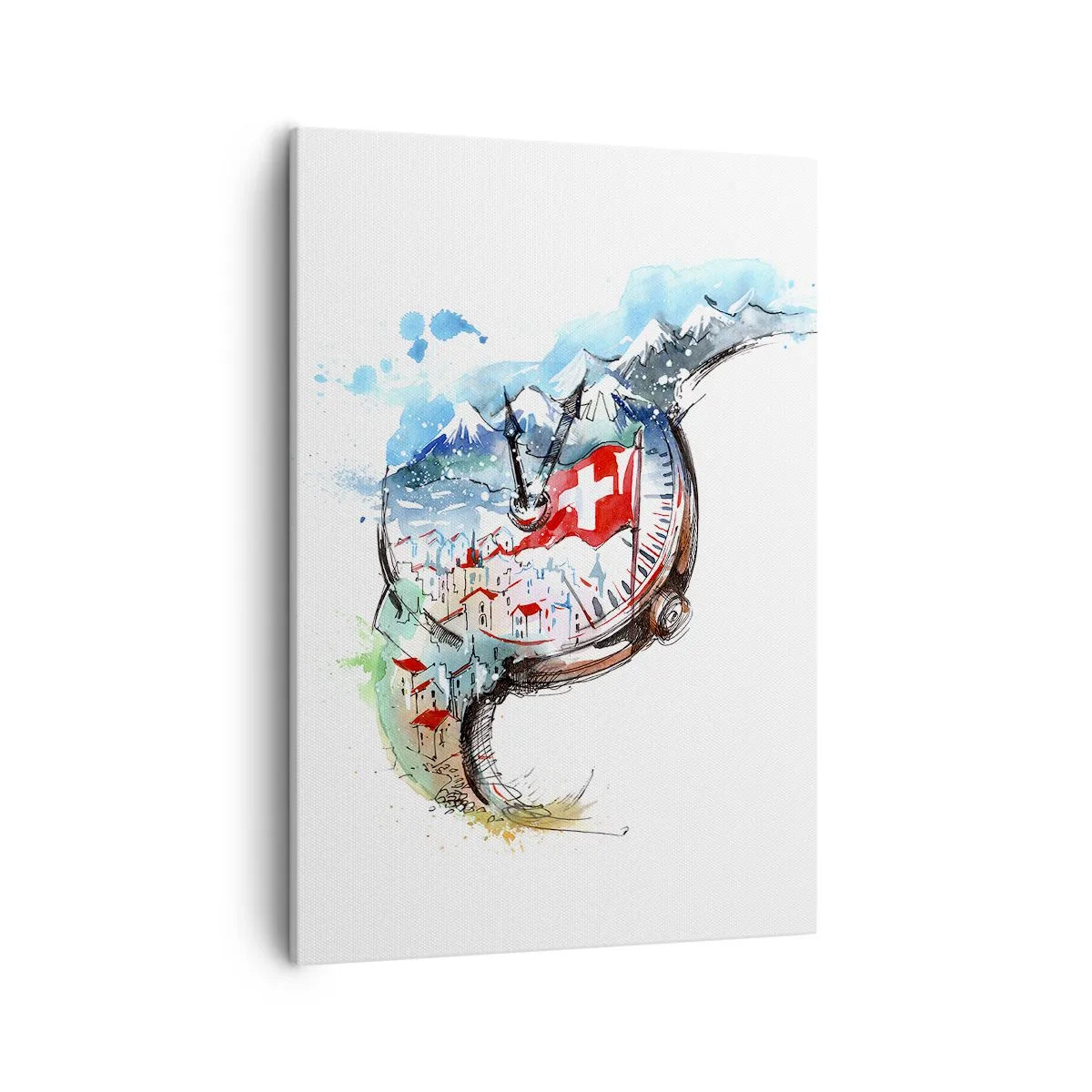 Canvastavla - Bild på duk - Schweiz anda - 50x70 cm