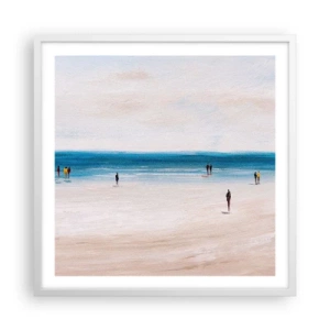 Affisch i vit ram - Ett naturligt behov - 60x60 cm