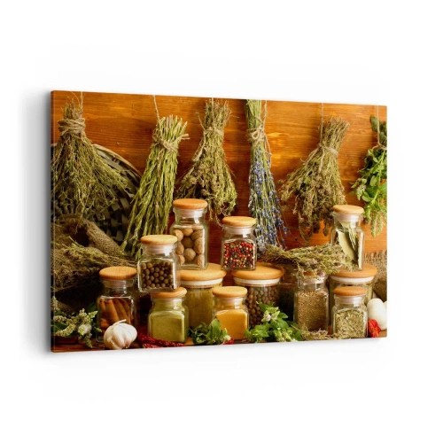 Canvastavla - Bild på duk - Trolldom i köket - 100x70 cm