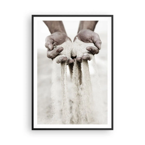 Affisch i svart ram - Med dessa händer... - 70x100 cm