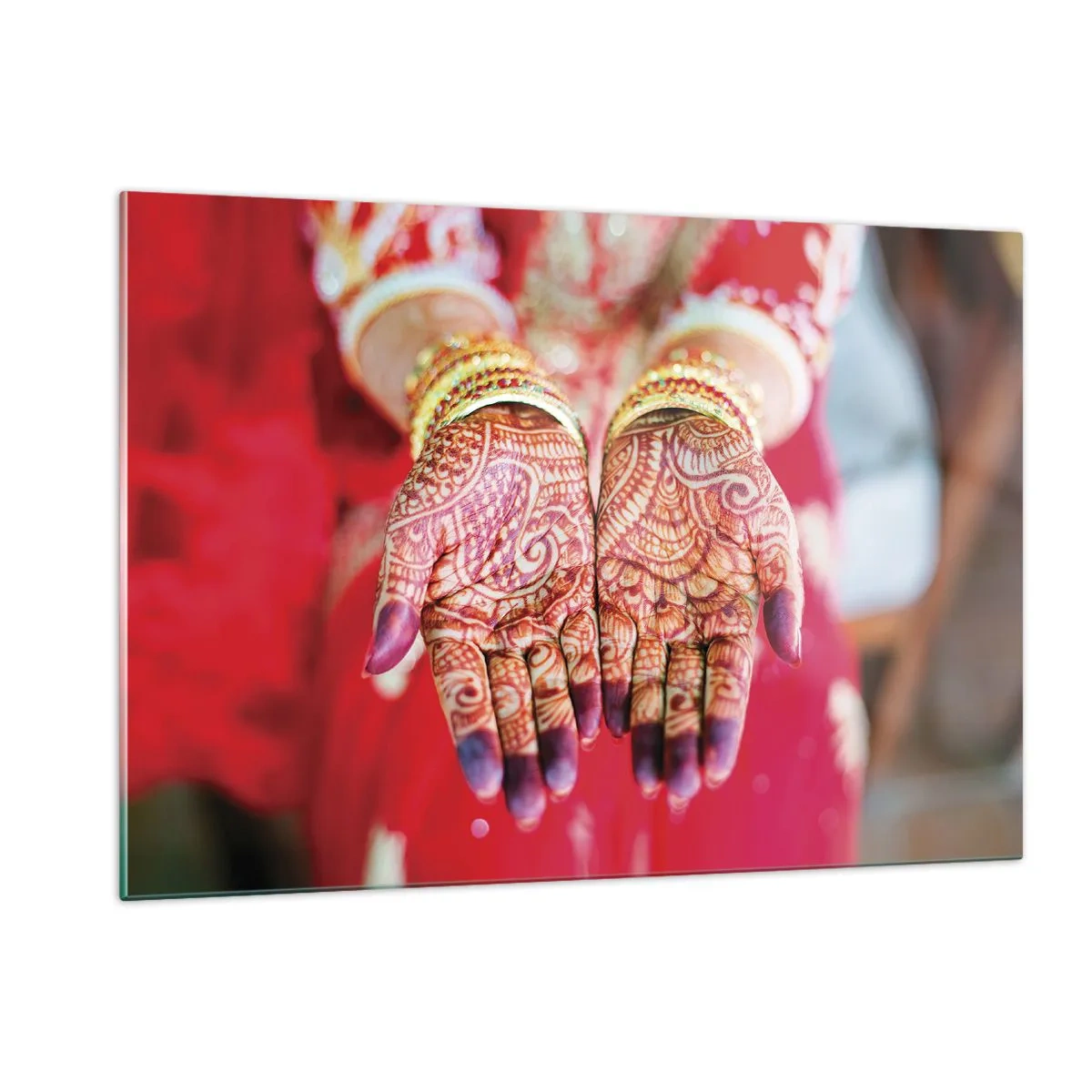 Glastavla - Bild på glas - Redo att fånga lyckan - 120x80 cm