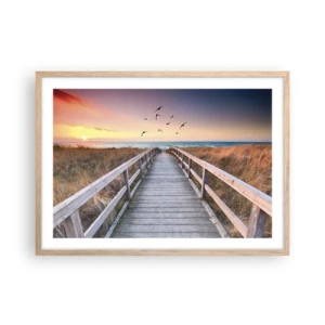 Affisch i ram av ljusek - Startbana - 70x50 cm